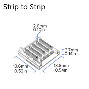 5 Pin SMD LED Strip RGBW Connector For 12mm High-Density Tape Lights 5 Pin SMD LED Strip RGBW Connector For 12mm High-Density Tape Lights